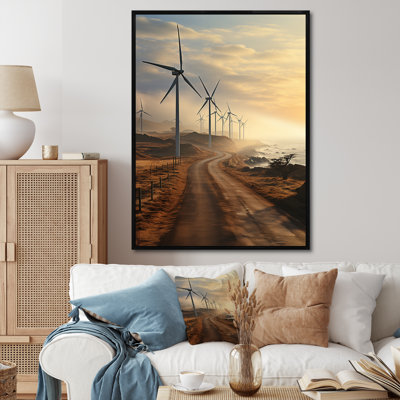 Wind Turbines Contemporary Energies - reproduction d'art sur toile