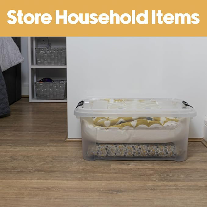 Rebrilliant Plastic Decorative Bin, 21.5cm H x 36.5cm W x 48.5cm D