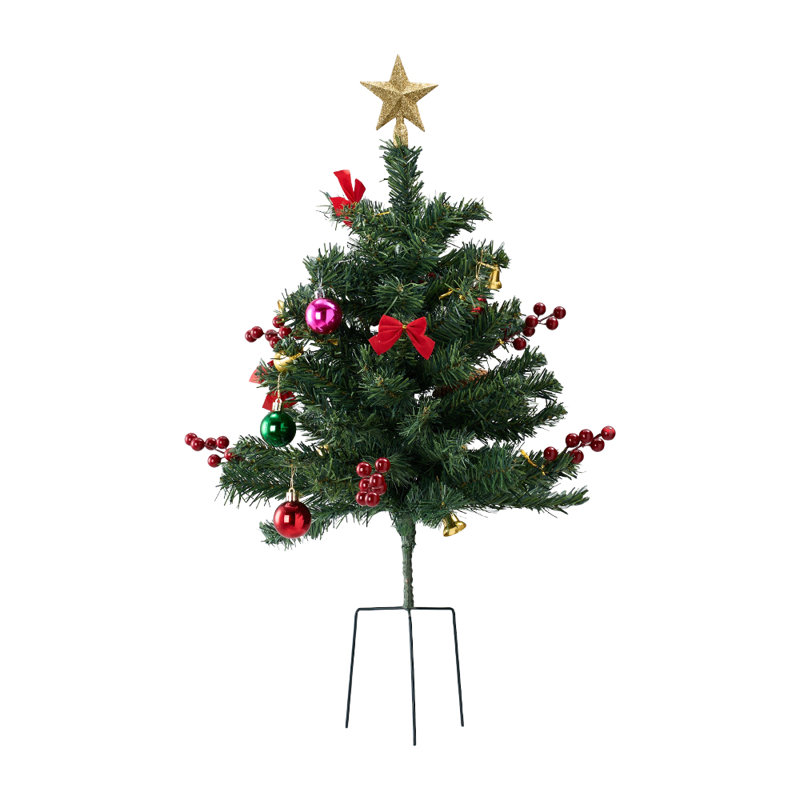 Christmas Tree with String Lights