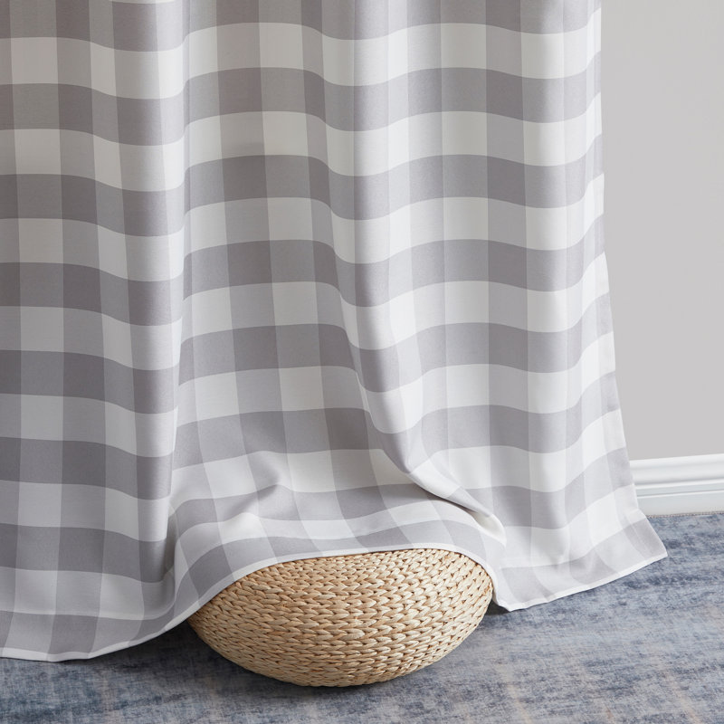 Kilsey Tailored Cafe Curtain, 54" W x 45" L, Dove Gray