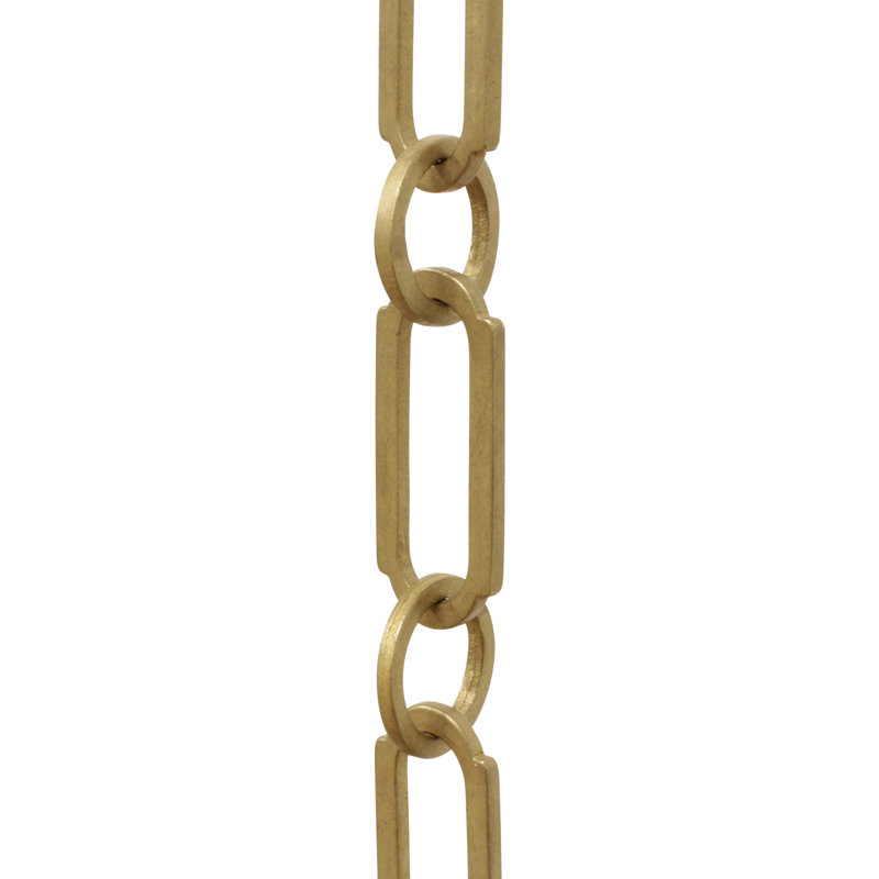 Decorative Rectangle Chandelier Chain, Brown Gold