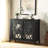 Black Console Table with Shelf Inside