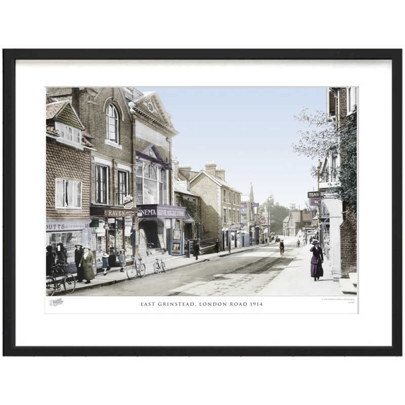 East Grinstead, London Road 1914 by Francis Frith - Single Picture Frame Print, 28cm H x 36cm W x 2.3cm D