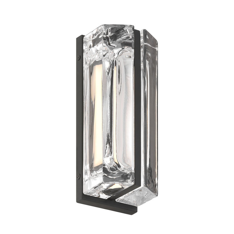 Langferd, extérieur, 12 po, verre transparent, Noir, noir, noir, noir