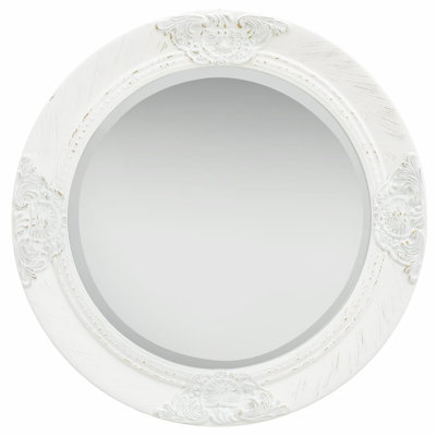 Gioia Wood Round Wall Mirror