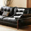 Canapé modulaire noir en similicuir-880517576-880517578