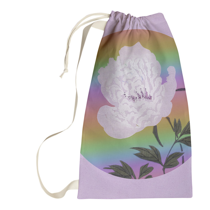 Steadman Fabric Laundry Bag with Handles, Small ( 64" H x 20" W x 1.5" D), Indigo