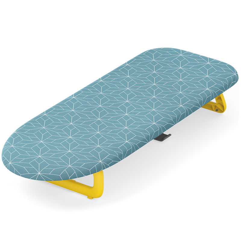 Petit plateau de table à repasser en métal 32 * 12, planche à repasser pliable, planches à repasser portatives compactes avec support de fer et corde de suspension