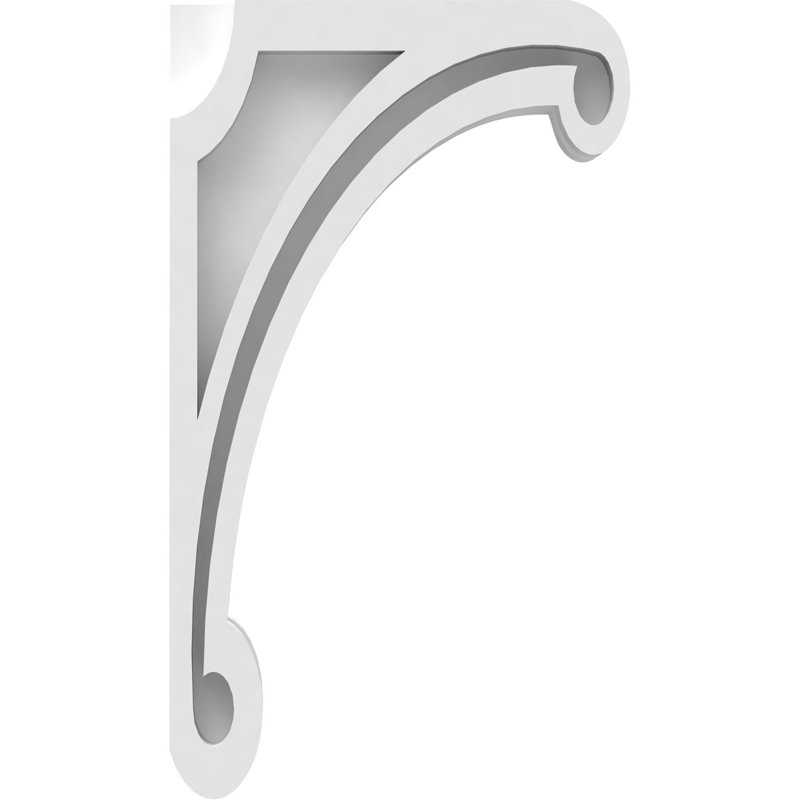 Corbeau en PVC de qualité architecturale Arch, H 13 po x l 7,5 po x P 1,875 po