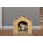 Gingerbread House Corrugated Scratcher - Plain with Gift Box and Catnip, 15"