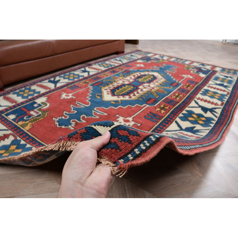 Tapis turc fabriqué à la main avec un design anatolien idéal pour la décoration de salon en laine authentique Kilim offrant un style bohème