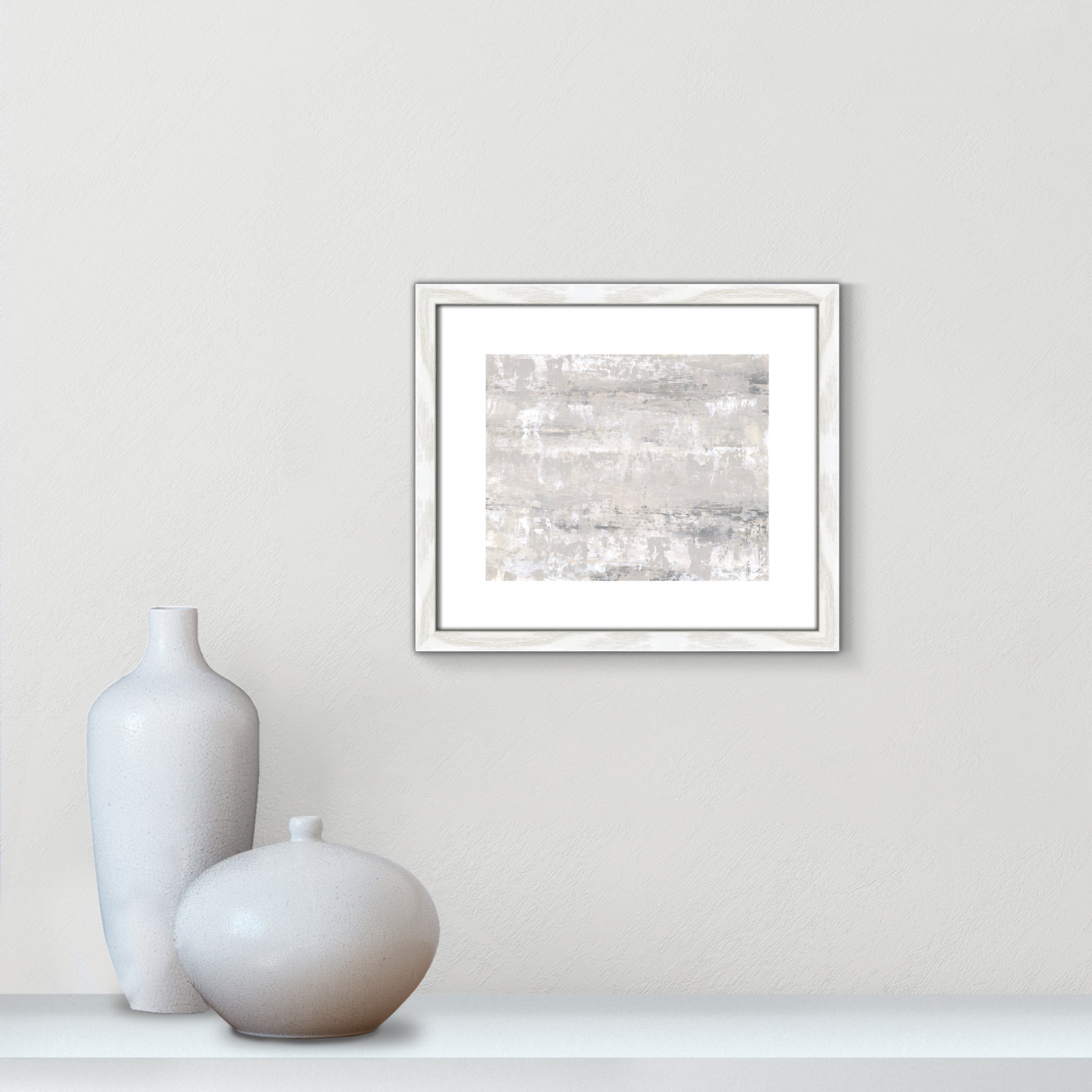 Desert Winds by Filippo Ioco - Print, White Wood Framed Paper, 13" H x 15" W x 0.75" D