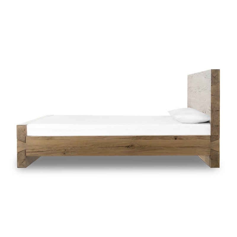Lia Bed-Natural Reclaimed French Oak-Queen, King