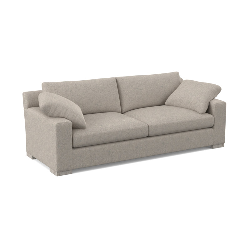 Morgan Sofa, Bisque, White Caps Fog Viscose