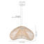 Luminaire suspendu en rotin novateur Boho