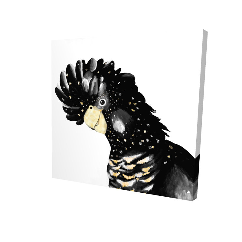 Cockatoo Parrot - Toile de plumes dorées pour la décoration intérieure