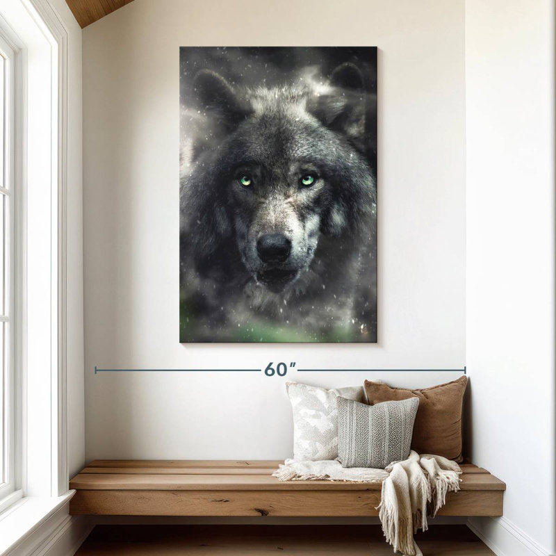Brampt The Hungry Wolf, 48" H x 32" W
