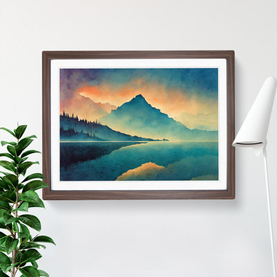 Magical Mountain Lake - Framed Print