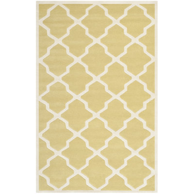 Terral Geometric Wool Hand Woven Area Rug