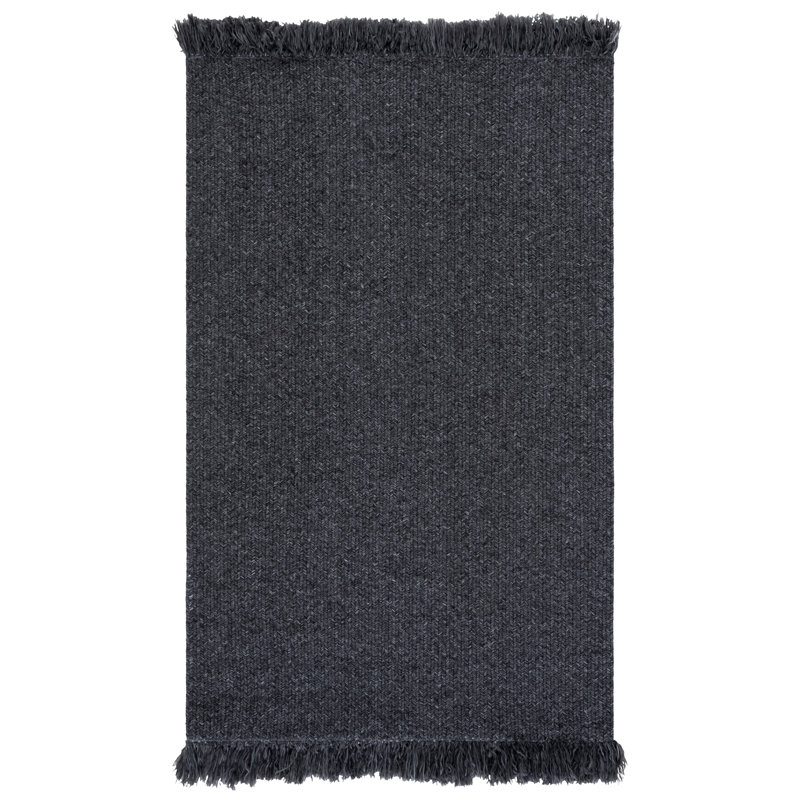 Braided 301 Hand Woven Machine Washable No Pattern Rug, Rectangle 3' x 5'