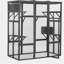 Très grande cage à chat - Gris