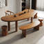 Bureaux en bois massif brun-108741843