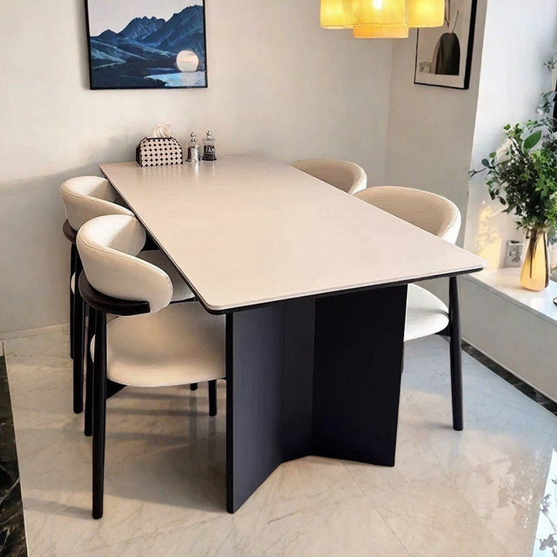 Table minimaliste nordique en bois massif, H 29,53 po x L 70,87 po x l 35,43 po
