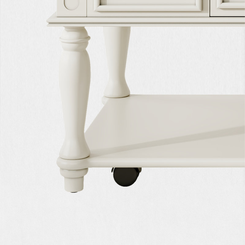 Single Rectangular Coffee Table With Storage, White, Gray