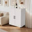Îlot de cuisine sur roulettes avec chariot de rangement pour armoire de cuisine, petits îlots portatifs pour la cuisine, buffet pour armoire à café avec portes de grange et roulettes pour salle à manger