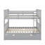Lit superposé double au-dessus de double avec lit gigogne simple et échelle-1084304195