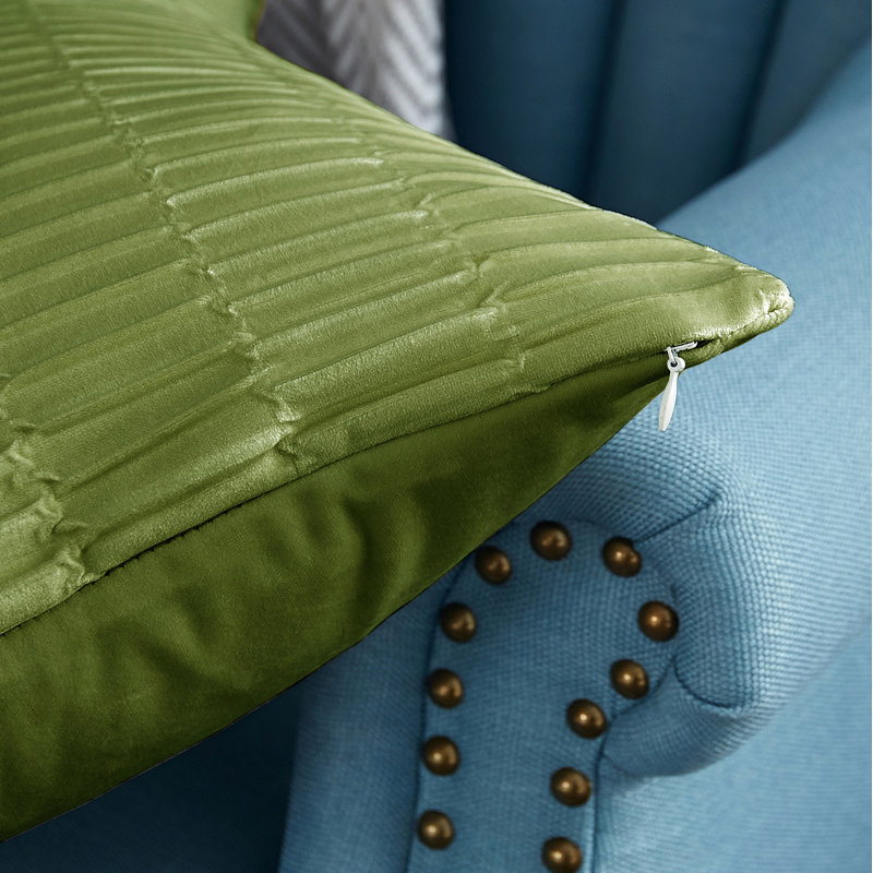 Rectangular Lumbar Cushion Cover, Avocado