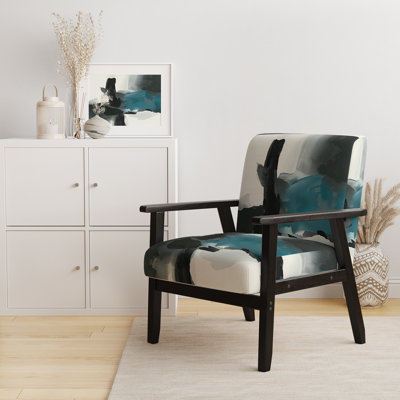 Geometric IV - Upholstered Modern Accent Arm Chair