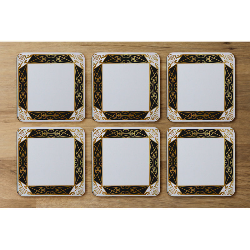Square 6 Piece Coaster Set