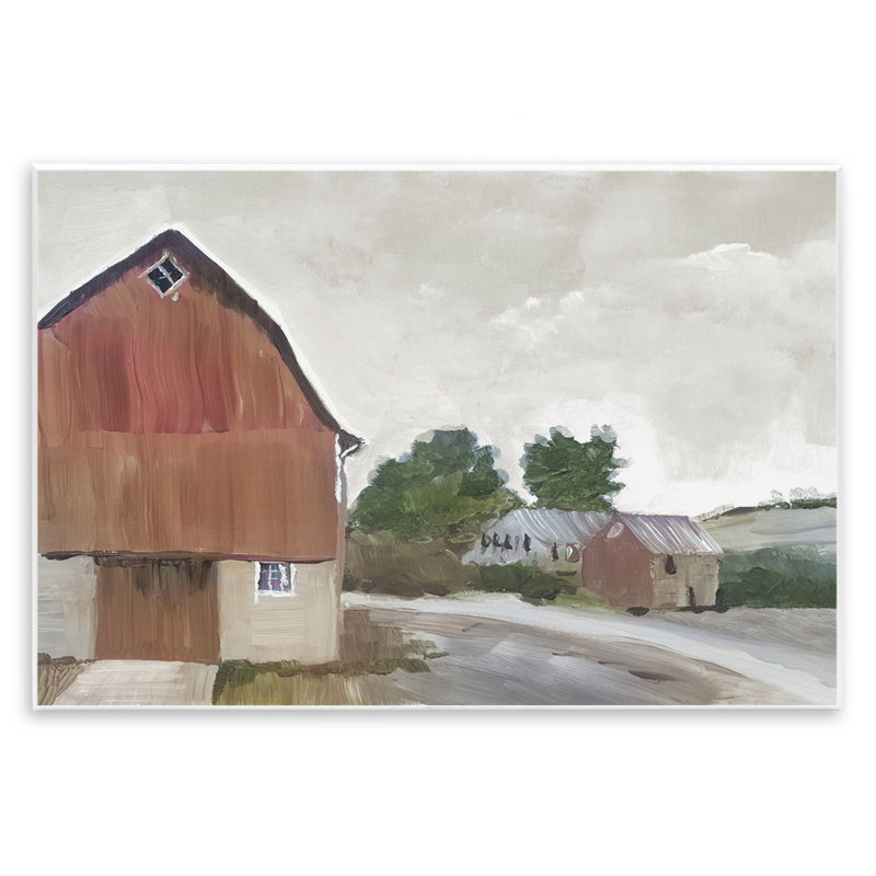 Plaque murale Grace Farm Barn View, design par Errico & Slyp, H 10 po x l 15 po