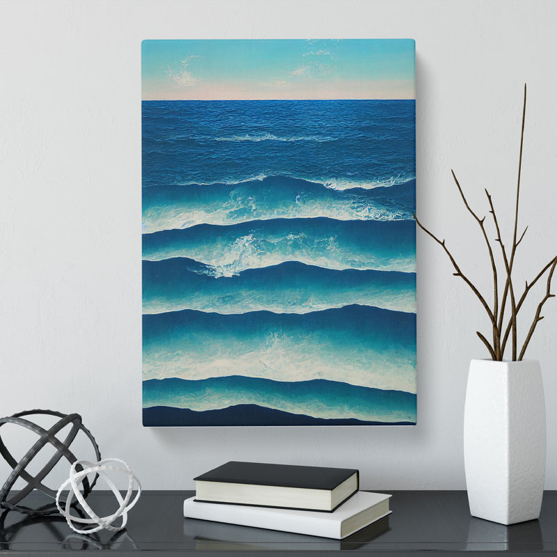 Seascape Painting Conceptual Art - Wrapped Canvas, 76cm H x 50cm W x 3cm D