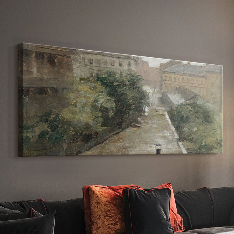 Série paysage - DCXCI - Toile tendue avec châssis - Prêt à accrocher, H 16 po x l 40 po