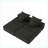 Sectional Sofa, Modern Oversized Modular 4-Piece with Ottomans &amp; 4 Pillows, Sparkling Chenille, No Assembly | Black | Foam+Spring