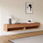 Meuble télé mural moderne de 78,7 pouces avec éclairage DEL, console multimédia pour salon