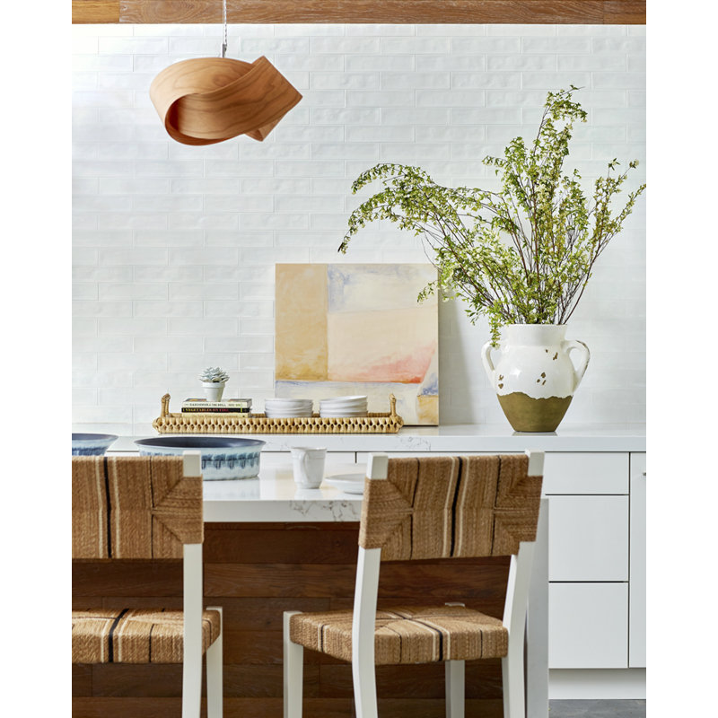 Nut 1 - Light Pendant, Natural Cherry, Brushed Nickel, CHW
