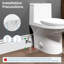 Toilette allongée monobloc Sotomo