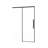 48" - 72" Semi- Shower Door, 6mm Thick Tempered Clear Glass, Easy Coating, Matte Black Finish, Stainless Steel Frame, Reversible Opening, Waterproof Splash, Smooth Rollers For Bathroom Glass Modern