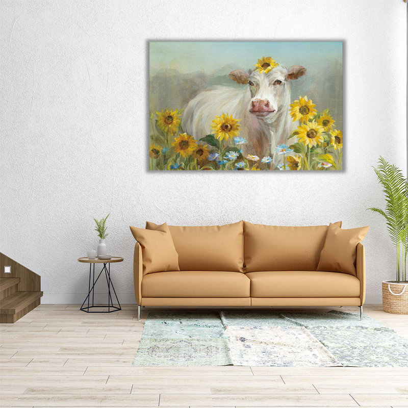 «Farm and Field I Blue Sky», reproduction d'art sur toile, H 16 po x l 24 po