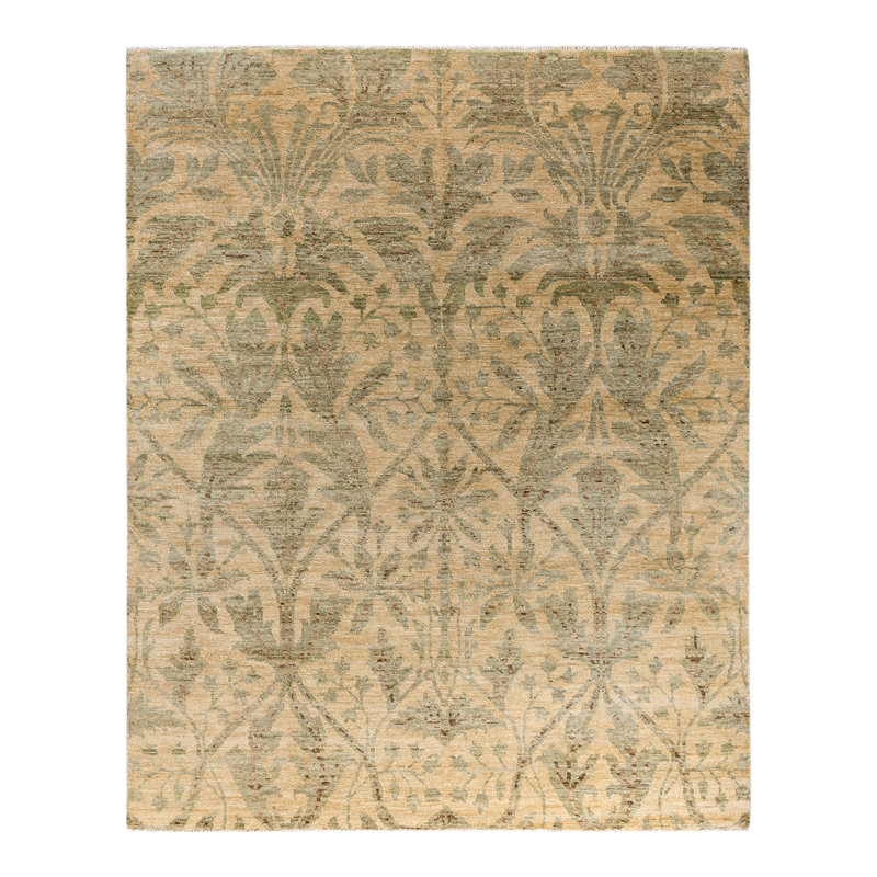 Overdyed One-of-a-Kind Rectangle 8'2" X 10'3" Hand Knotted Area Rug