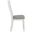 Dining Table For 6, Neoclassical , Solid Wood Veneer & Rubber, Grey White Union 6 With Upholstered Chairs, Grace, Grey Hue