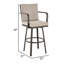 Cemalettin 45'' Aluminum Outdoor Bar Stool with Cushion-35688836-35688835-62683121