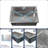 27" X 19" Undermount Single Bowl Sink - Stainless Steel With Edge And Efficient Drainage System Nano Gray Kitchen Openable Lid Condensation Resistance