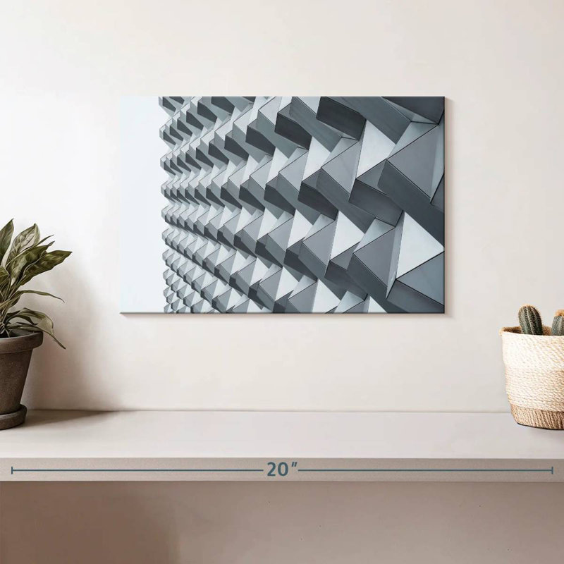 Lilie Geometric Facade, 8" H x 12" W