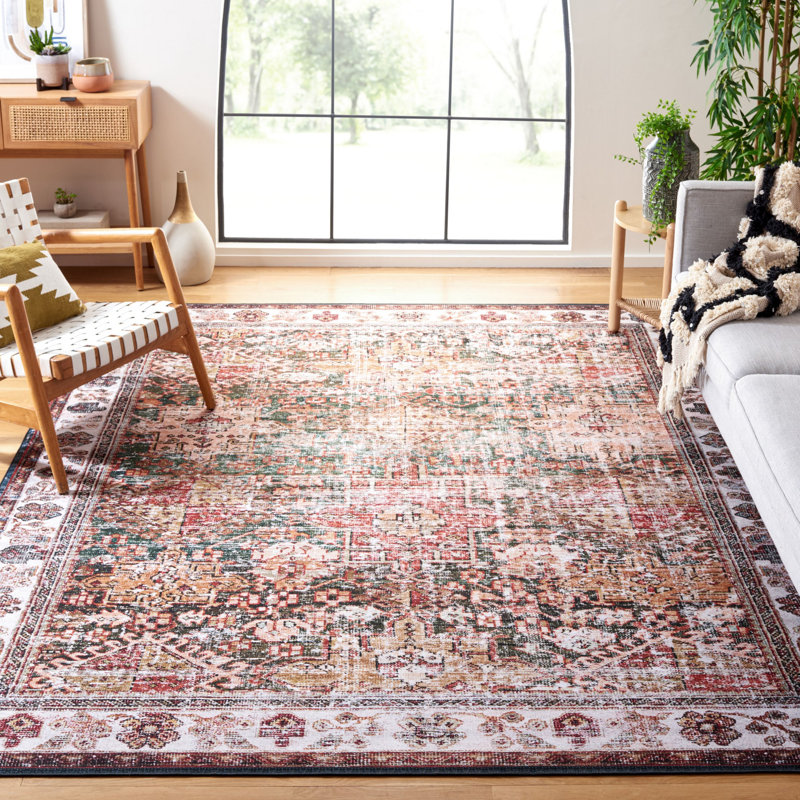 Pashen Performance Machine Washable Oriental Rug, Rectangle 8' x 10'