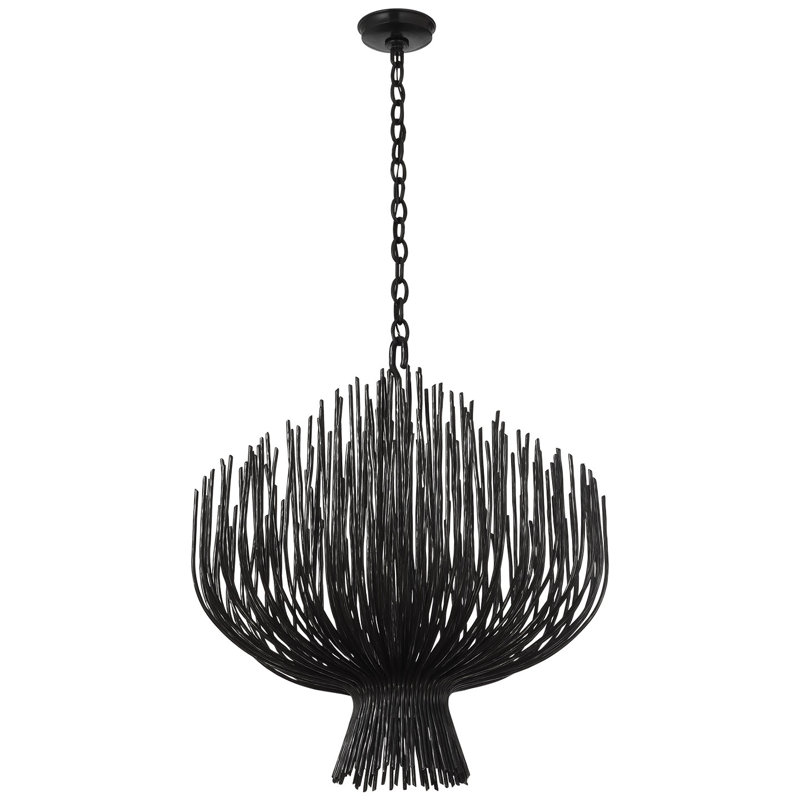 Chapman & Myers Astra 42" Sculpted Chandelier, 35.5" H x 31.75" W x 31.75" D, Aged Iron