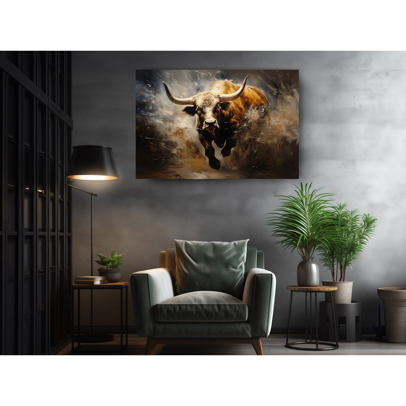 Reproduction d'art sur toile, reproduction de Texas Longhorn, H 12 po x l 18 po